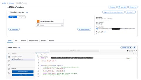 Final Lambda function